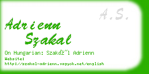 adrienn szakal business card